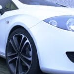 White Car Close-Up – Auto Recall Over Asbestos Parts - Ferraro Law Firm white car